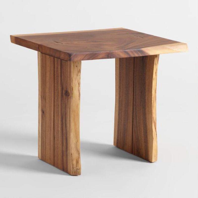 Live Edge Wood Sansur End Table Appu Art and Handicrafts