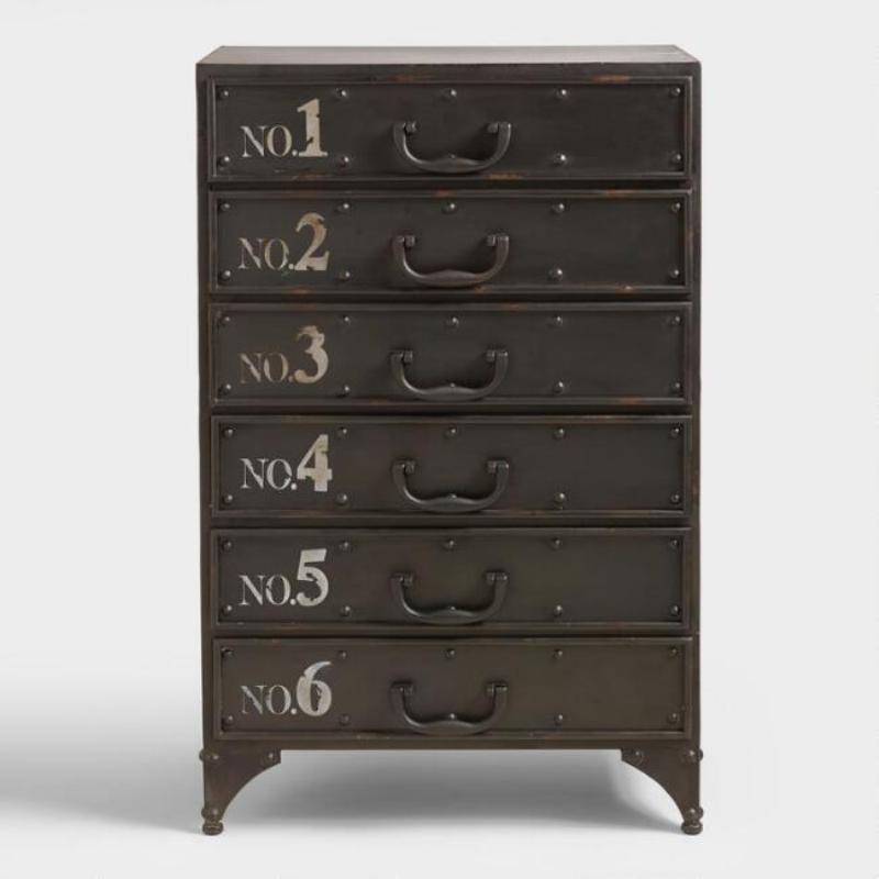 Metal Sylvia Accent Table With Numbered Drawers Appu Art and Handicrafts