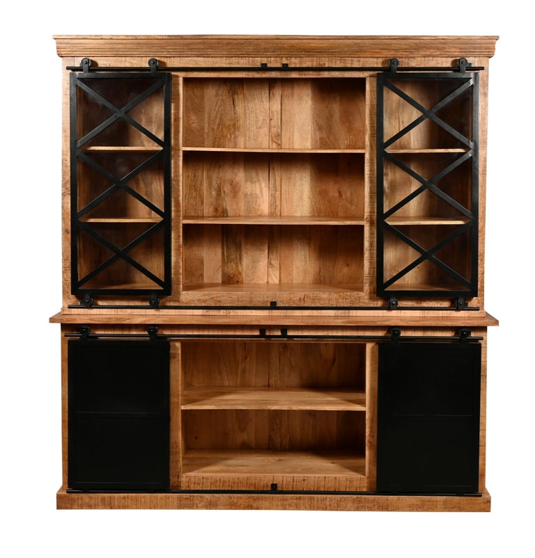 Iron wooden bookcase 200cm Appu Art and Handicrafts